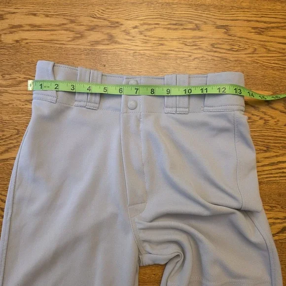 Easton Baseball Pants Men's XS Gray 28 Waist 30.5 Inseem Open Bottom - Picture 7 of 11